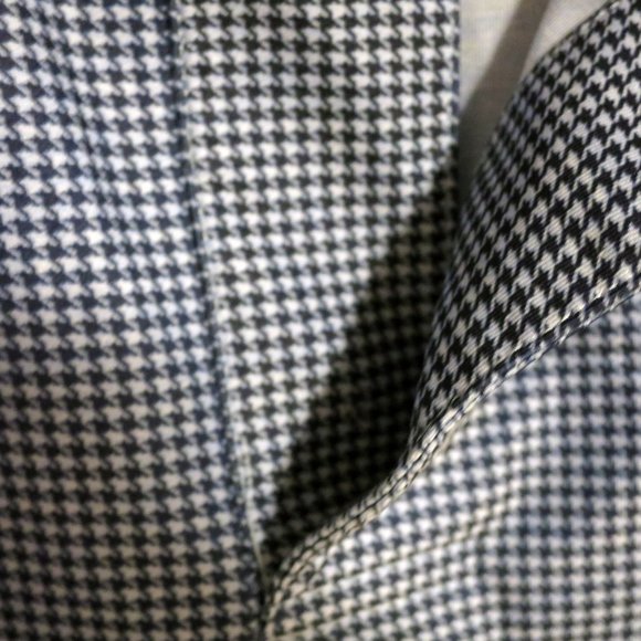 FootJoy Shirt Mens Large Short Sleeve Golf Polo Blue Houndstooth - Picture 7 of 7